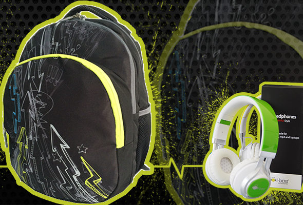 Neon Thunder Gadgets Backpack