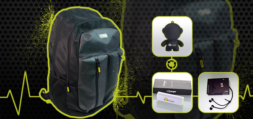 Active Black Gadgets Backpack