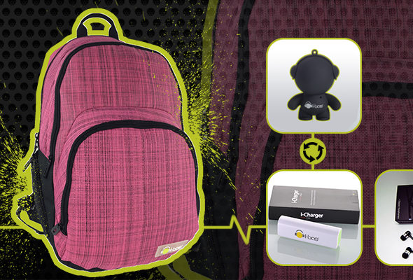 Casual Pink Τσάντα για Gadgets