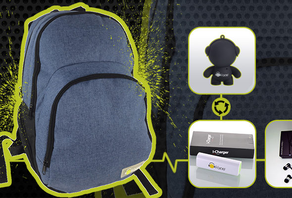 Casual Blue gadgets Backpack