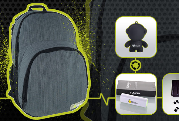 Casual Gray Gadgets Backpack