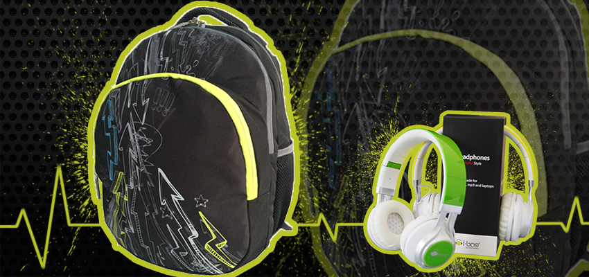 Neon Thunder Gadgets Backpack